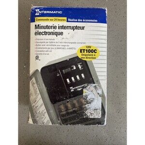 Intermatic ET100C  Industrial Electronic Timer 120V 24HR Open Box